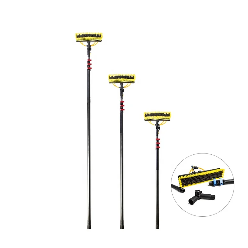 High strength telescopic pole for window cleaning carbon fiber pole