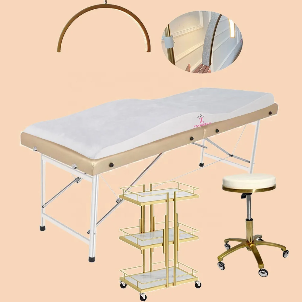 Beauty salon furniture FIVE piece set eyelash trolley Beauty Massage Tattoo Chair Salon Spa roller salon stool chair