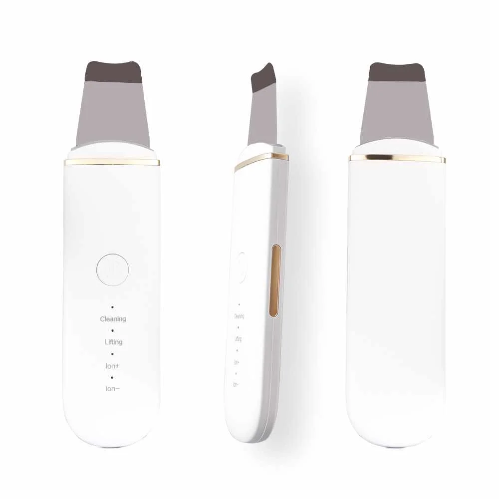 Ultrasonic Deep Face Cleaning Machine Skin Scrubber EMS Vibration Massage Blackhead Removal Exfoliating Pore Cleaner Tools