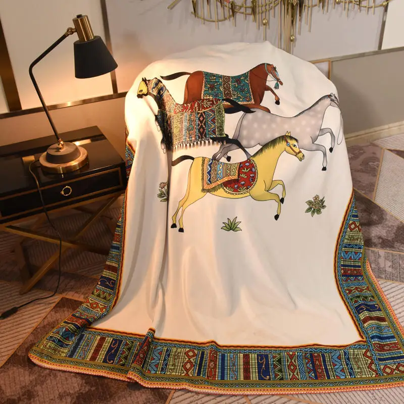 Hot sale luxury blankets throwing blankets for home decoration luxury for winter