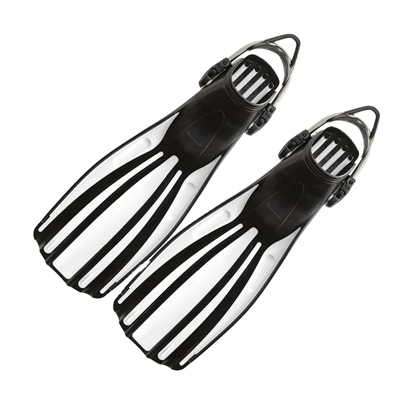 
Spring heel with open type deep diving lung four-wire diamond frog long scuba diving fins 