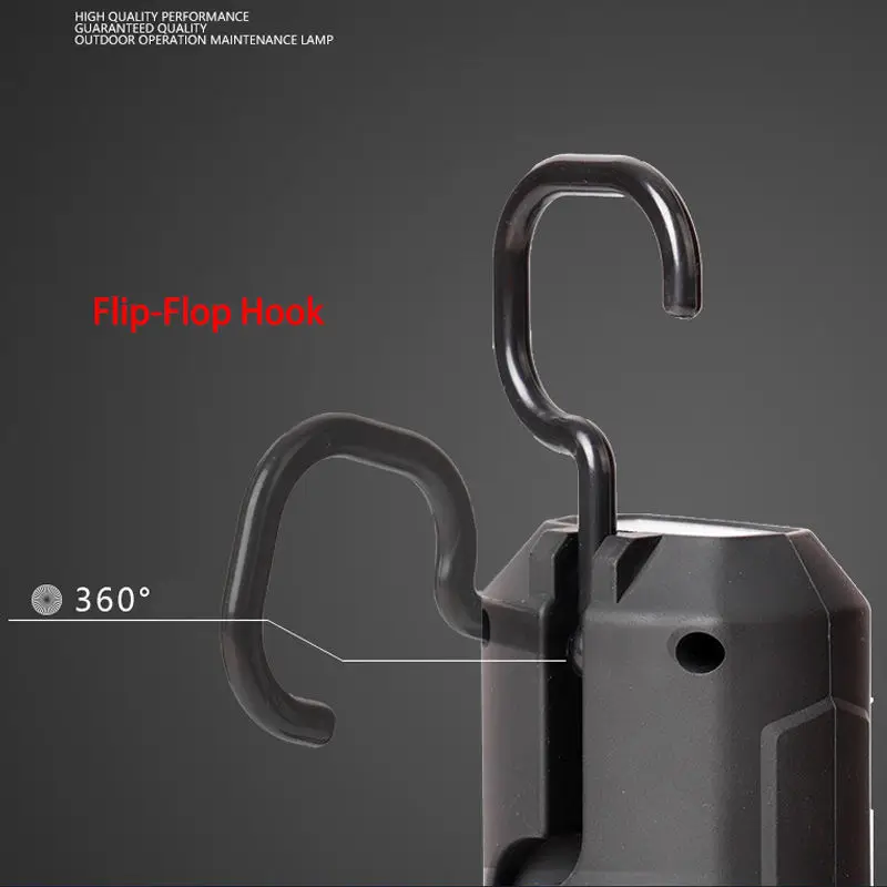 Super bright portable COB+1LED working light Magnets on bottom and back 360 degrees adjustment for Car Repair cob work light