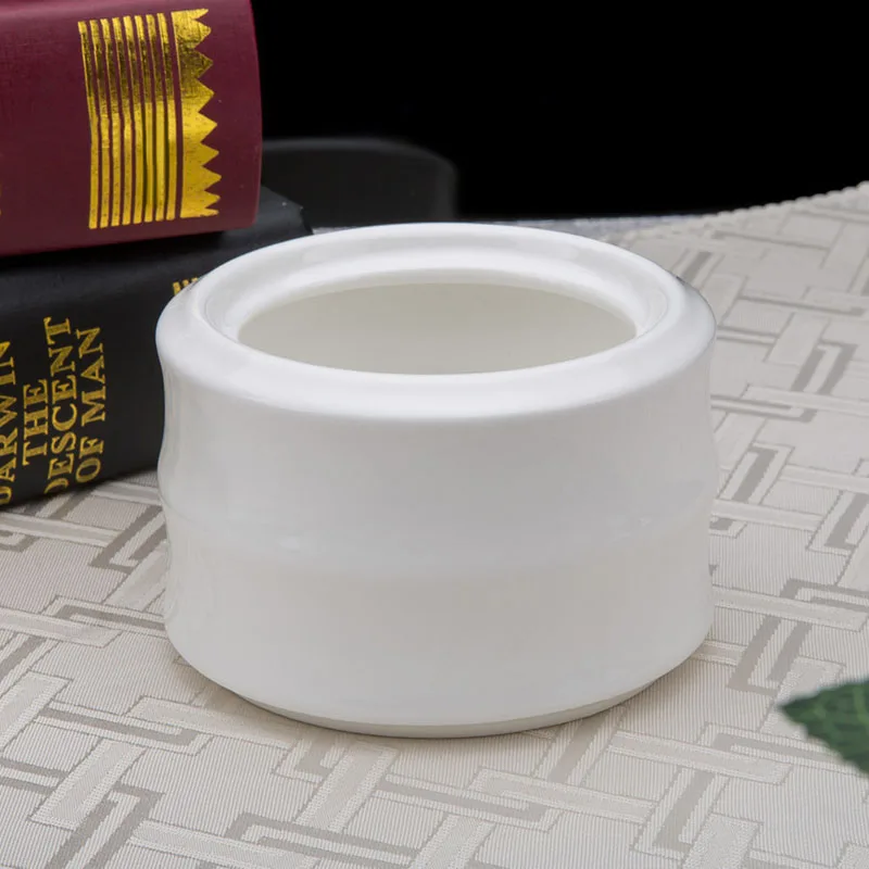  Оптовая продажа керамическая суповая трубка tureens чистого белого цвета с