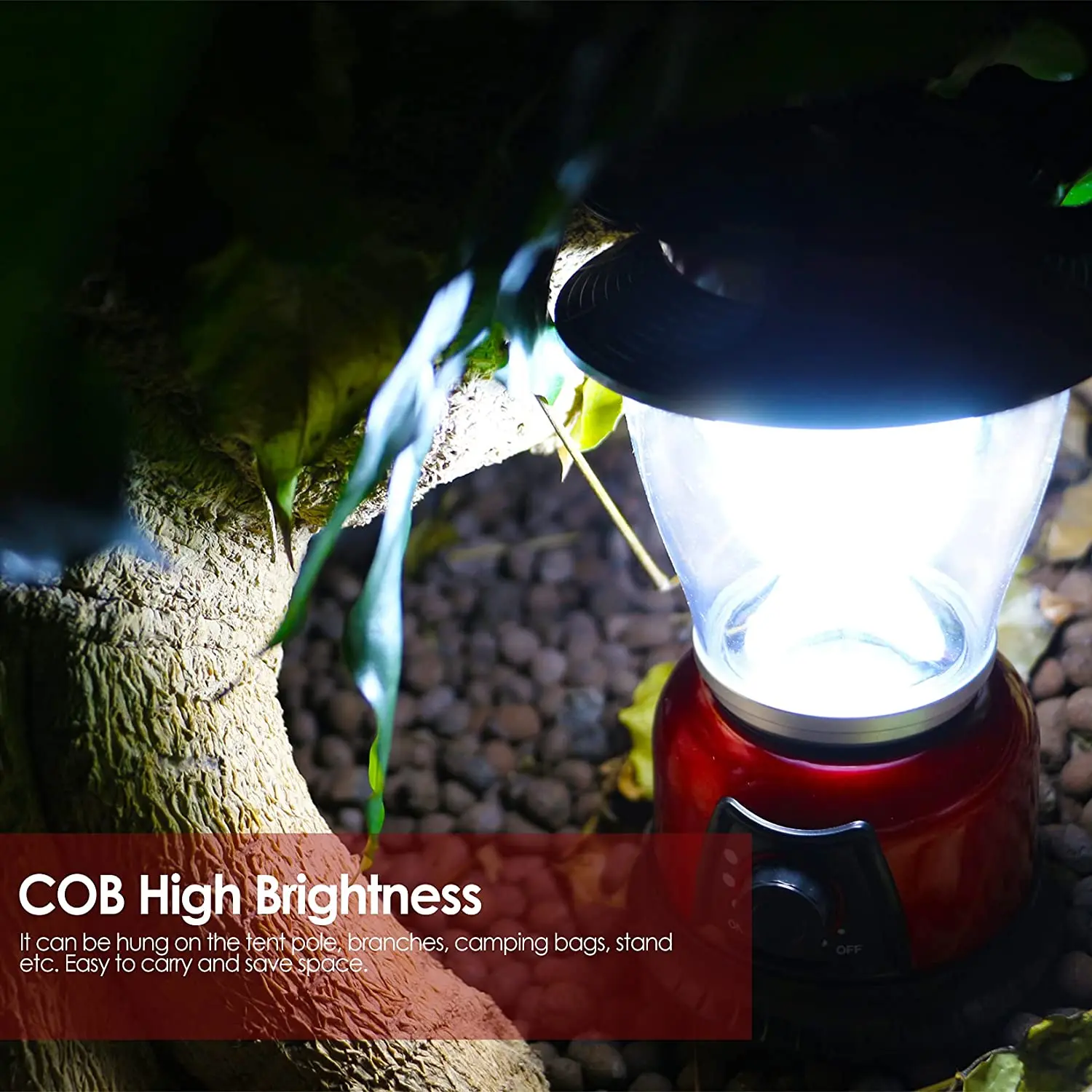 LED Lantern 120LM Variable Power Retro Battery Powered Camping Light