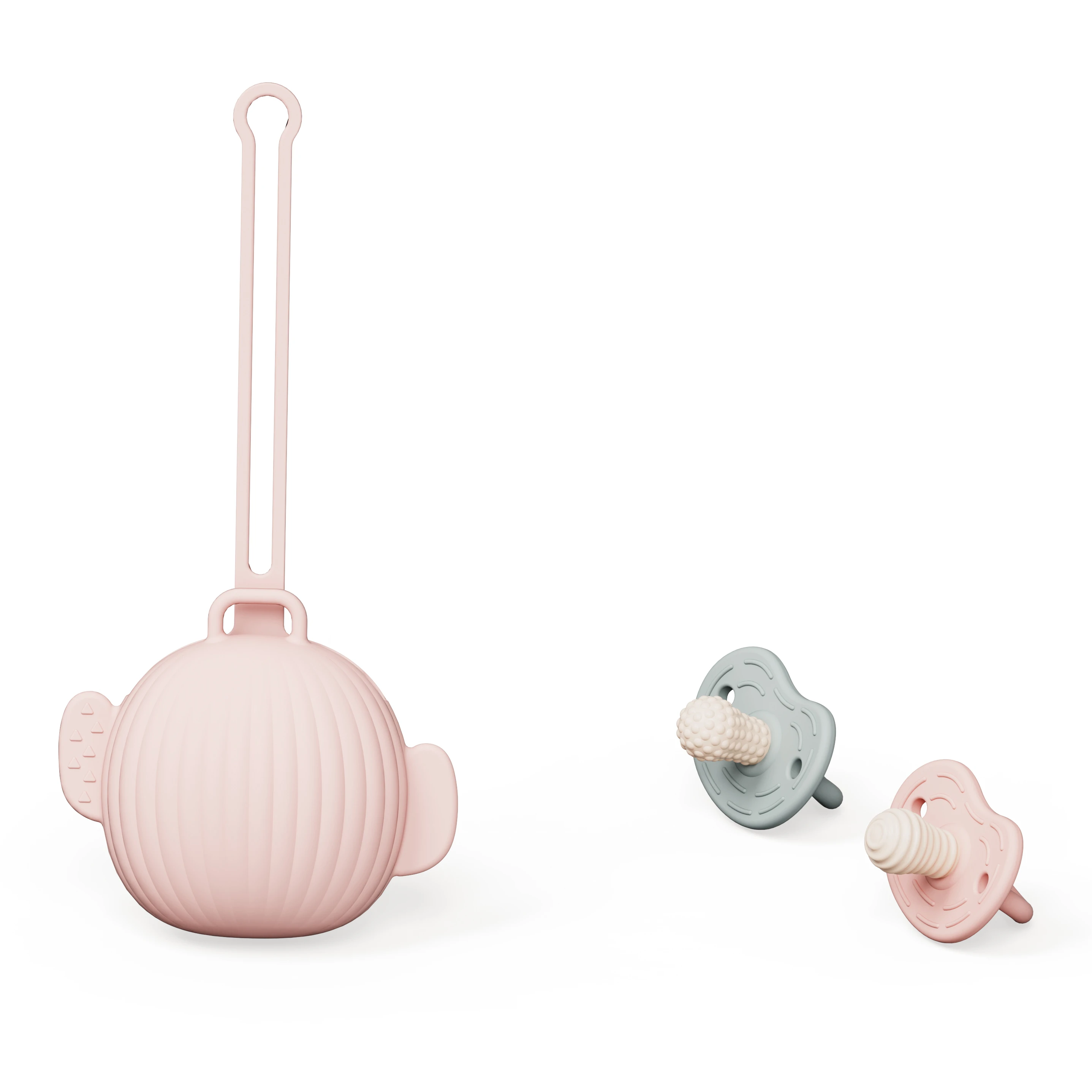 Latest BPA Free Silicone Pacifier Organizer Baby Pacifier Storage for Kids Certified Silica Gel Material