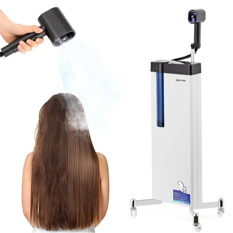M 2024Hair Water Nano Steamer Large Mist Ion Facial Blue Light Moisturizing Sprayer Spa Steam Hair Care Steamer Salon Home Use