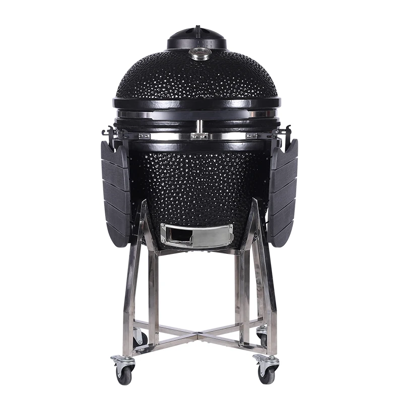China Wood Pellet Kamado Bbq 21 Inch Ceramic Bbq Grill Smoker Green Egg Charcoal Grill Kamado