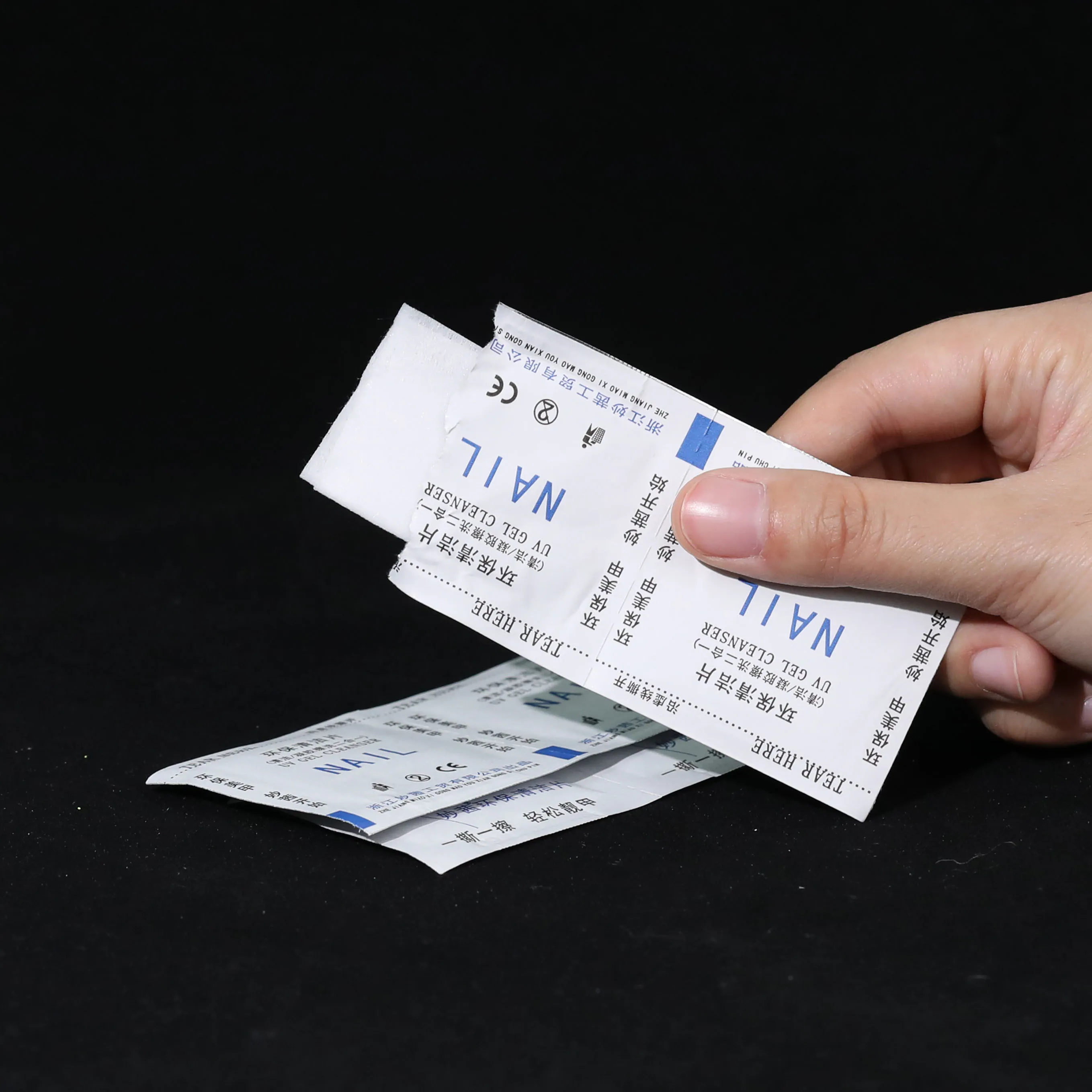 In Stock Cotton Nail Polish Remover Pads Remover Cleaner Link Free Nail Pads ,Reusable Nail Remover Pads