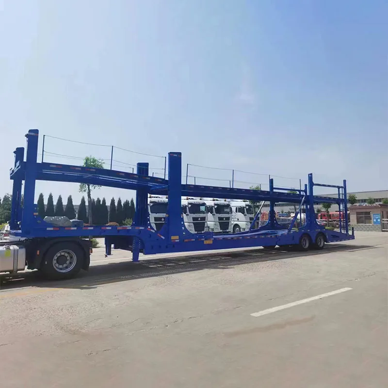 two axle double deck 8 car carier trailer car transporter semi trailer for sales