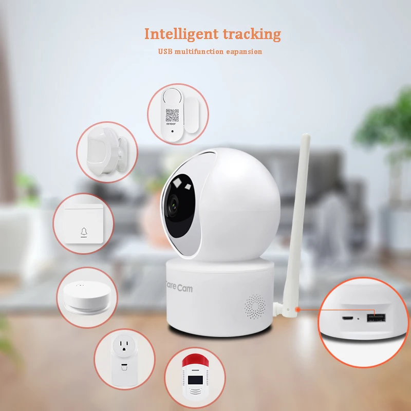  Беспроводная ip-камера видеонаблюдения 1080P HD 360 с ночным видением и записью в