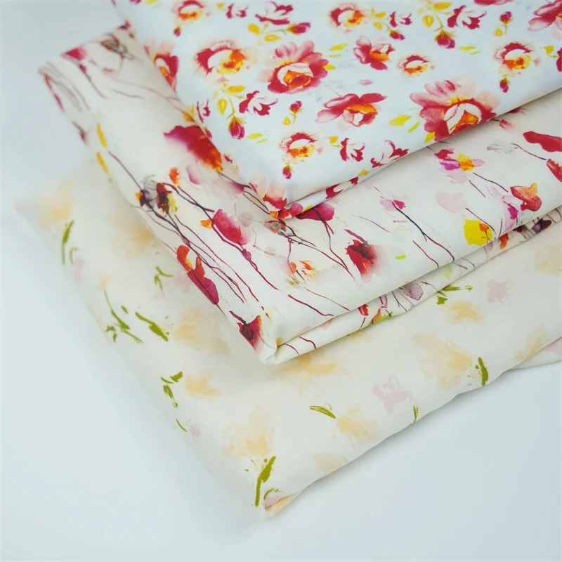 luxury 3d printing digital printed 100% tencel twill fabric manufacture for garment 180GSM