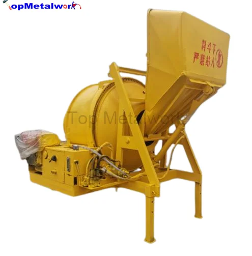 Good Price Building Construction Material JZC500 Diesel Engine Concrete Mixer Machine With Pump