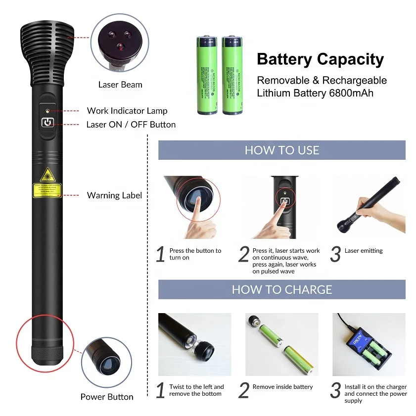 High Frequency Laser Treatment Machine Cold Laser Pen Laser Therapy For Scar Tissue