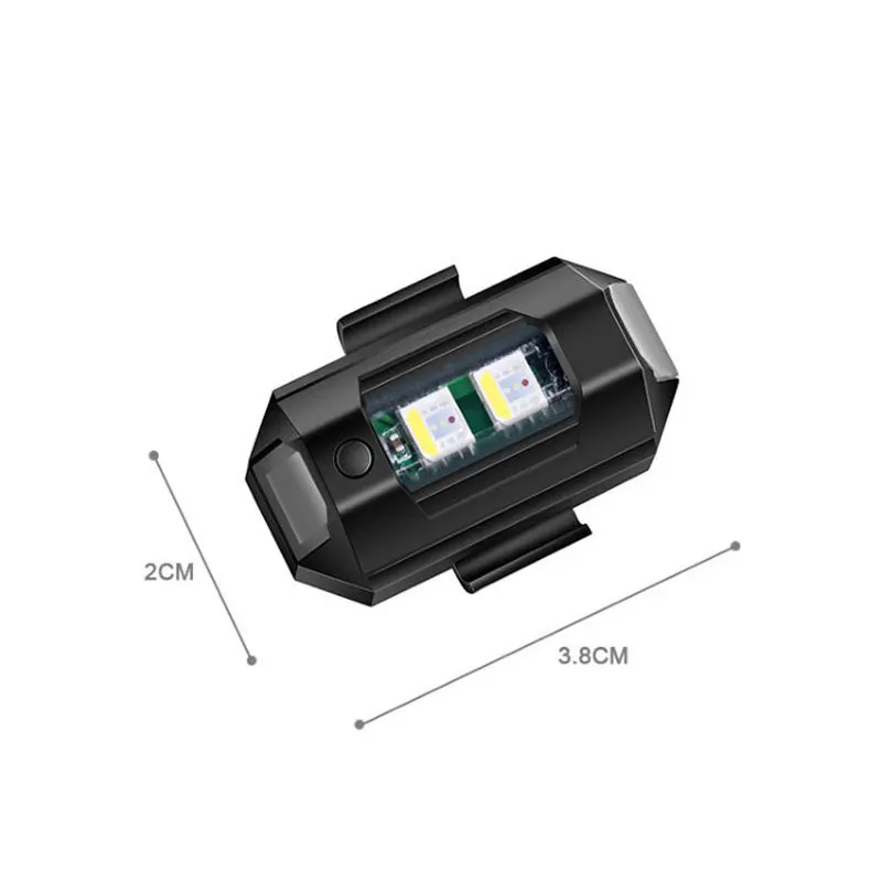 7 Colors USB Drone Mini Airplane Light Rechargeable Universal Car Auto LED Motorcycle Strobe Aircraft Warning Lights