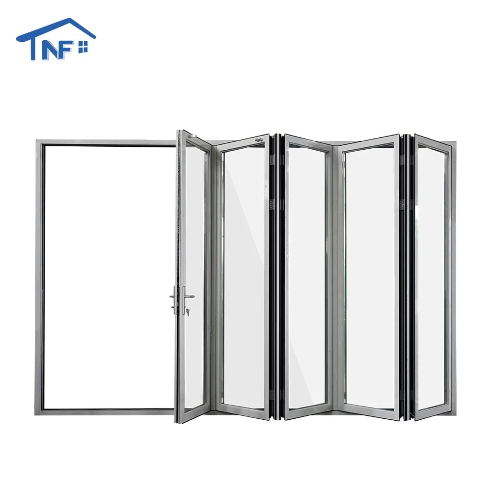 High-end custom good price folding doors aluminium glass bifold accordion doors