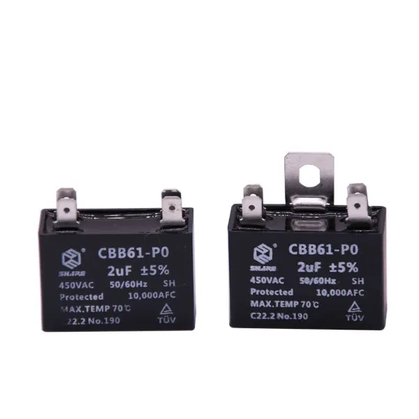electric motor running capacitor cbb61 450vac 50/60hz