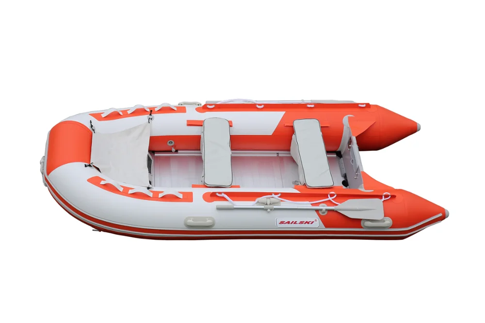 SAILSKI 3.3m pvc inflatable boat, aluminum floor or airdeck floor