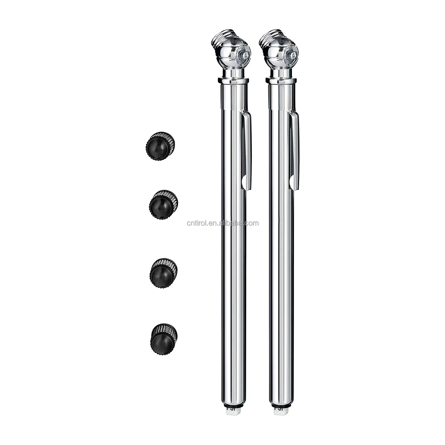 TIROL Custom POP-OUT Heavy-Duty Chrome Metal Head  Stainless Pencil Truck Car Tire Pressure Gauge