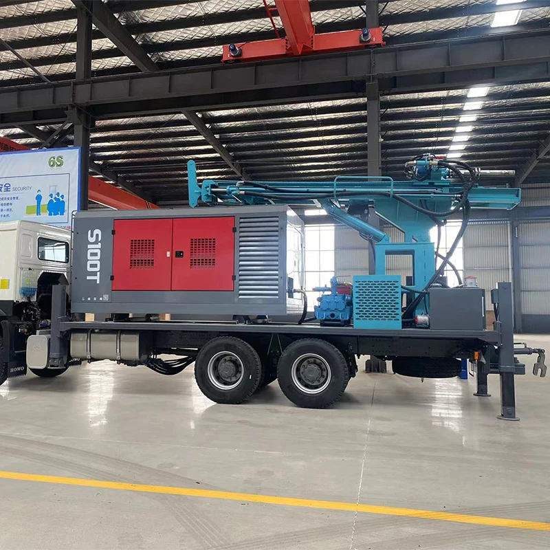 Made in China borehole water well pneumatic rock oil drilling rig machine 5000m 1500HP Skid-mounted truck mounted