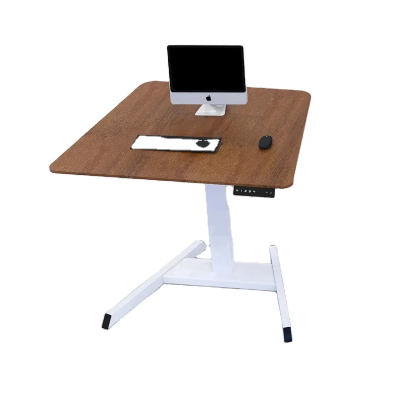 
Modern CEO Manager Office Desk Height Adjustable Computer Desk Frame Sit Stand Solid Wooden Desk Office Furniture 