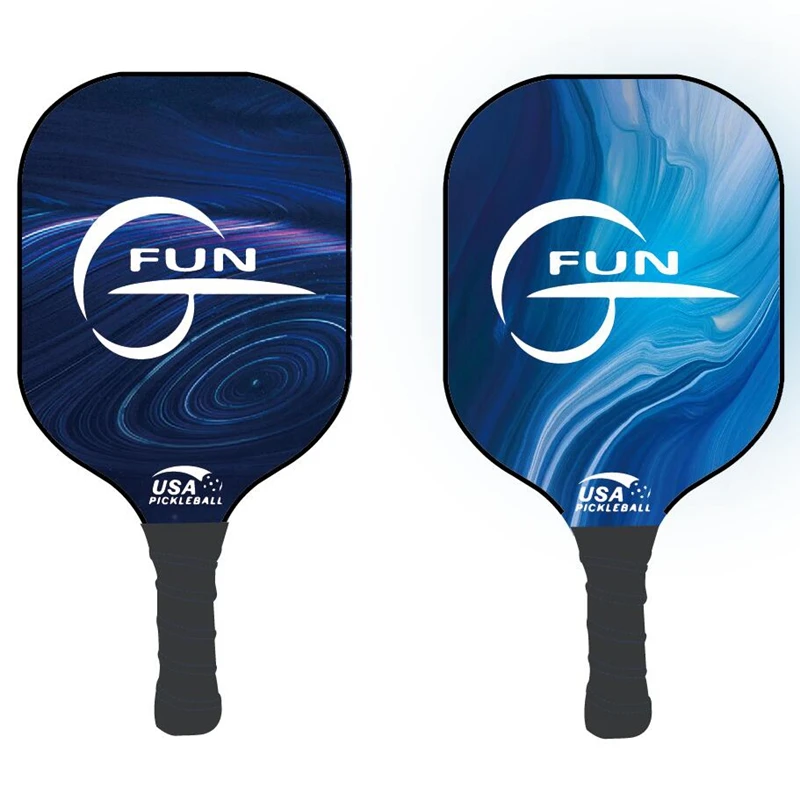 Pickleball Paddles Set of 2 - Graphite Surface with High Grit & Spin, USAPA Approved Lightweight Polymer Honeycomb