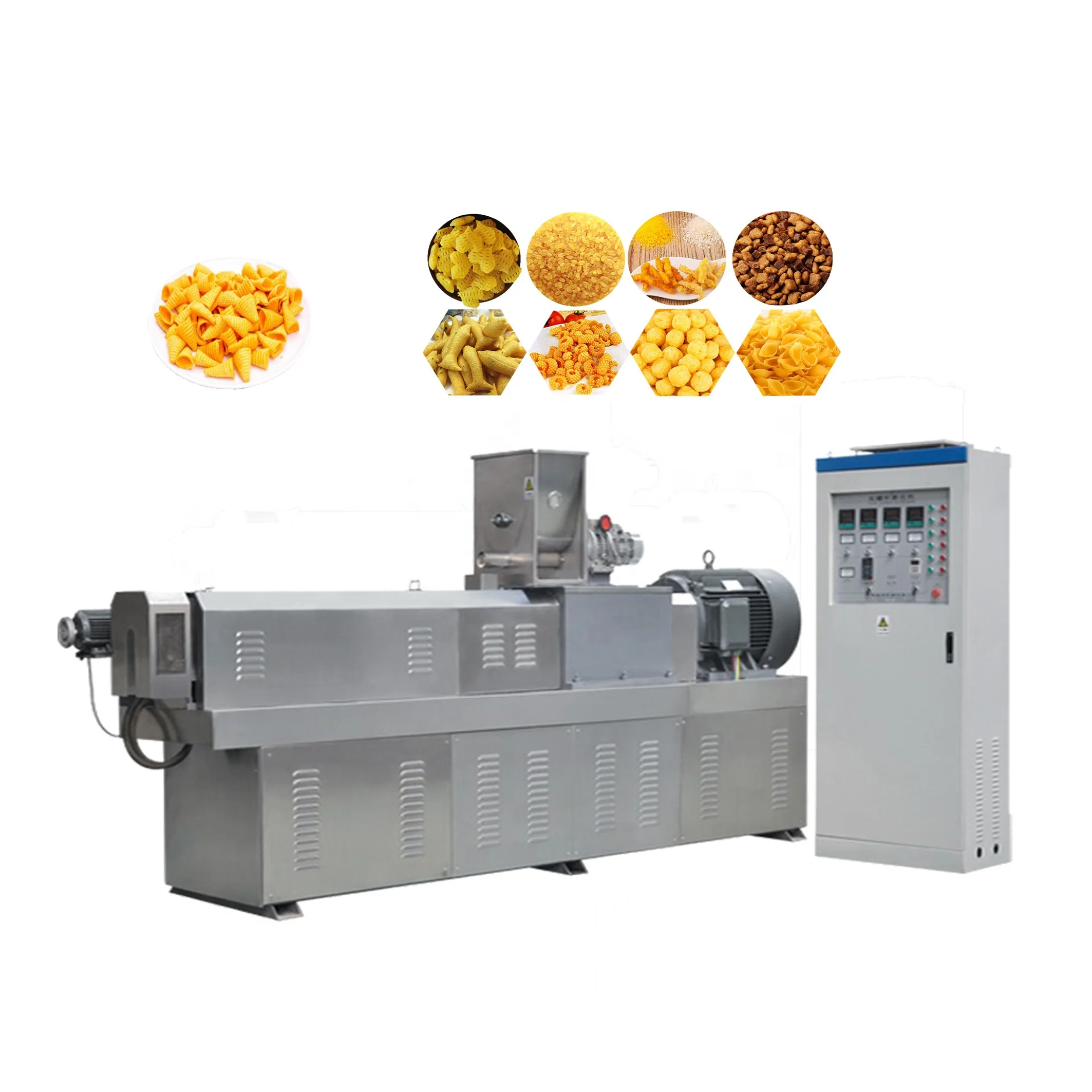 High quality at low price Chinese small puffed snack food making extruder machine