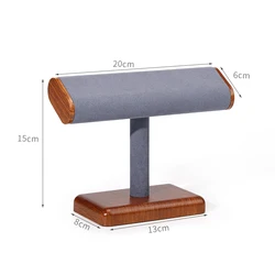 Jinsky Necklace Organizer Jewelry Display Stand Jewelry Organizer T-Bar Headband Holder for Chains, Bracelets, Earring Showcase