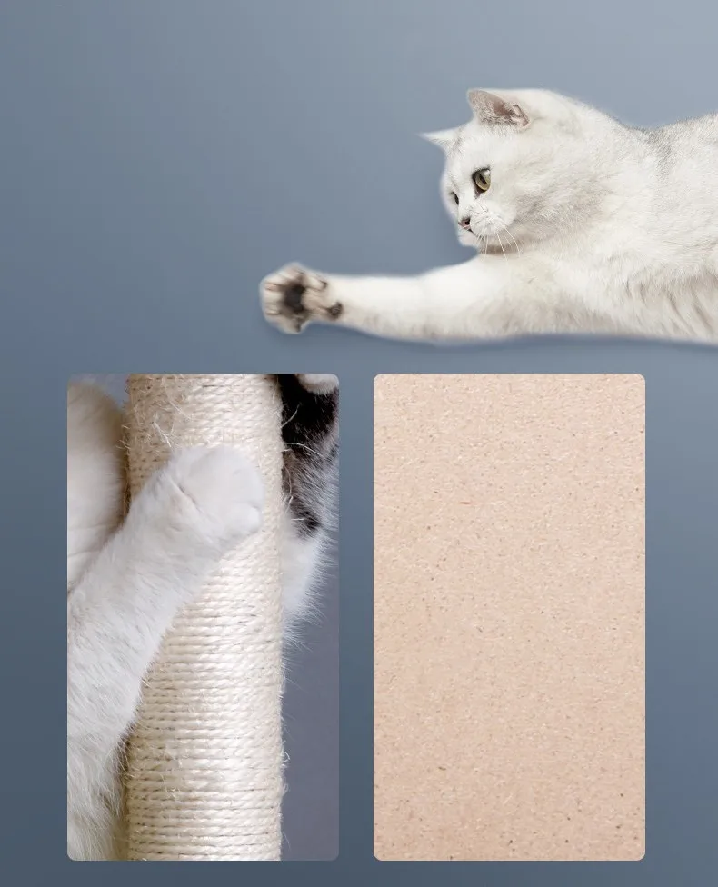 Modern New Arrivals High Quality Sisal Cat Tree Large Luxury Cat Climbing Tree Cat Scratcher Cardboard