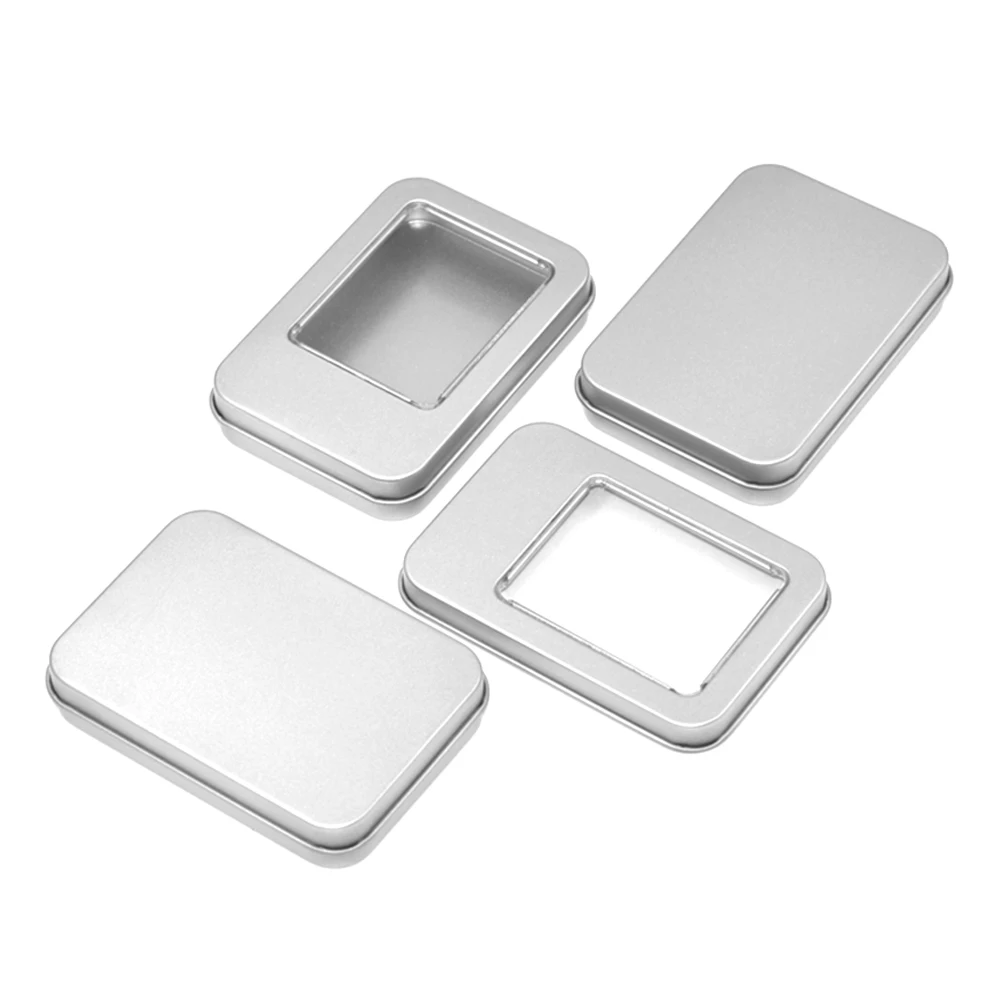 Лидер продаж, креативный дизайн, прямоугольная Подарочная визитница, металлическая жестяная коробка