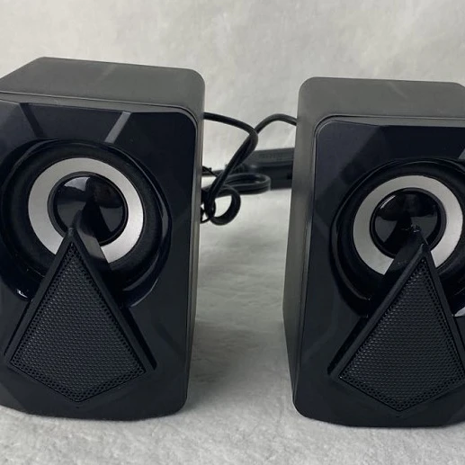 PC laptop USB mini speakers 3W RGB light up cool computer wired led speakers