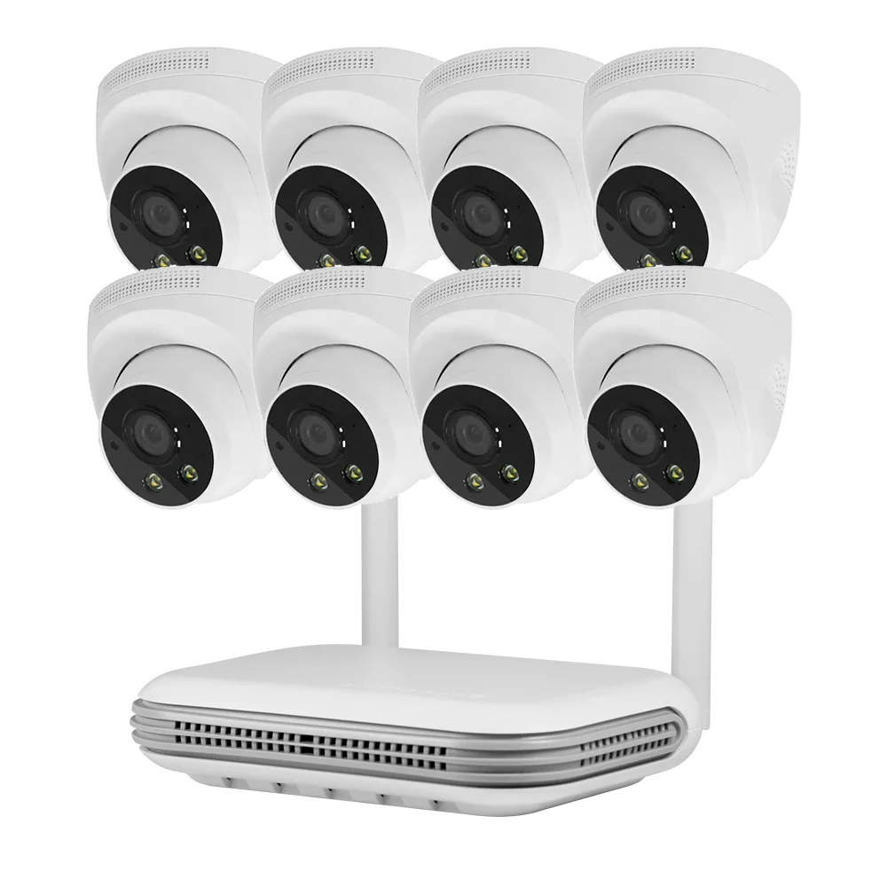 Hd 8 Channel Camera 3mp 5mp Nvr Cctv Security Kit System Camera Dome Video Surveillance Kit