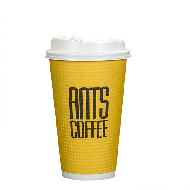 Quality double wall paper cup disposable coffee and milk tea takeaway paper cup