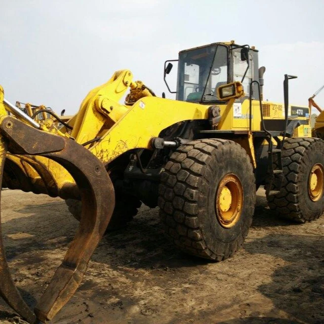Высококачественный Подержанный WA470-3 колесный погрузчик Komatsu японский бренд тракторный 5-тонный моторный насос в комплекте