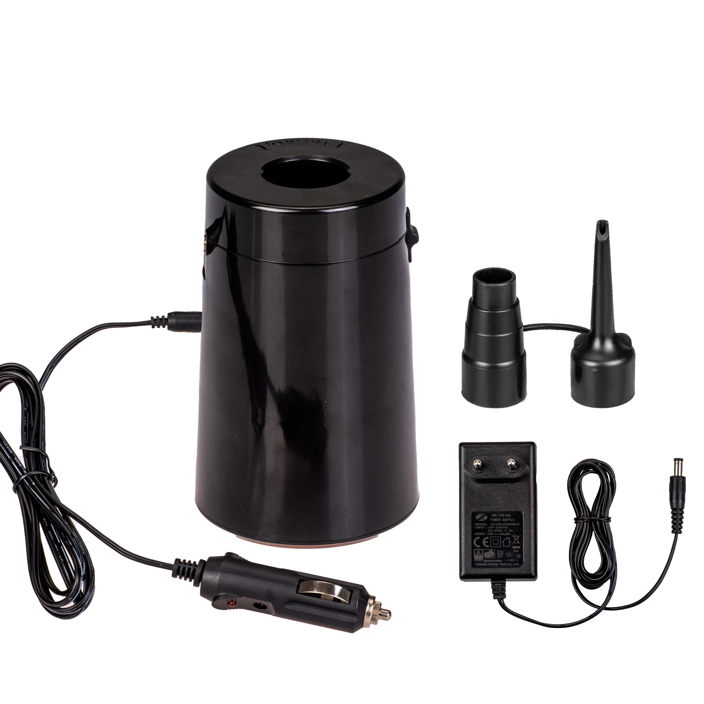 Best Selling Durable Using Cylindrical ABS Black AC/DC Electric Air Pump