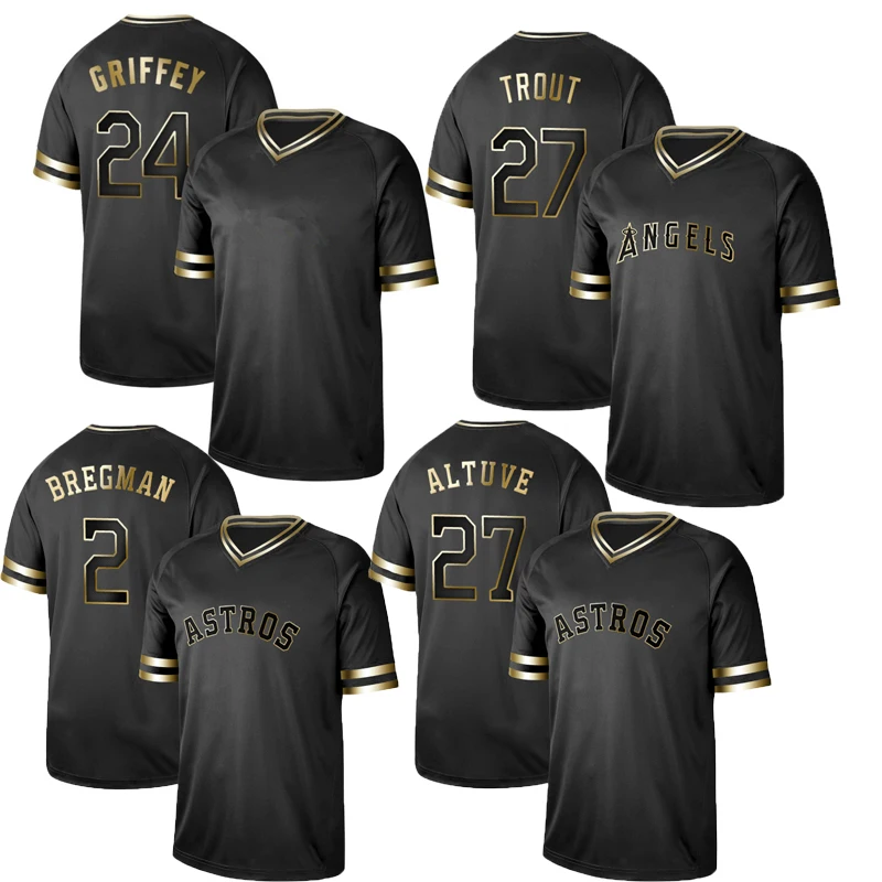 Ken Griffey Jr 24 # Хосе аллиу 27 # Алекс Bregman 2 # мужские сшитые бейсбольные Джерси на заказ 2021 Новинка