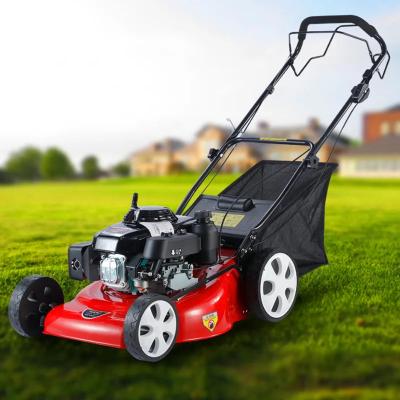 High Quality Power Self-propelled Mountain Lawn Mower Hand Push Lawn Machine Landscaping Grass Cutting Machine Lawn Mower