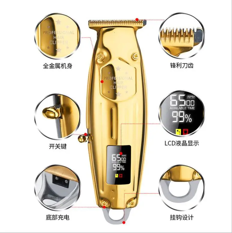 
RESUXI D2020 new high-quality USB charging trimmer 2020 professional barber shop haircut tool electric hair clippers RESUXI 