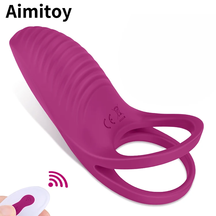 
Aimitoy Silicone Remote Control 9 Speed Sex Toys Couple Clitoris Breast Stimulation Men Penis Vibrating Cock Ring Vibrator 