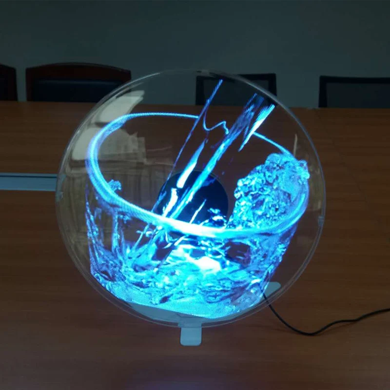  Новейший ультратонкий настольный 3D голографический дисплей вентилятор голографическая рекламная