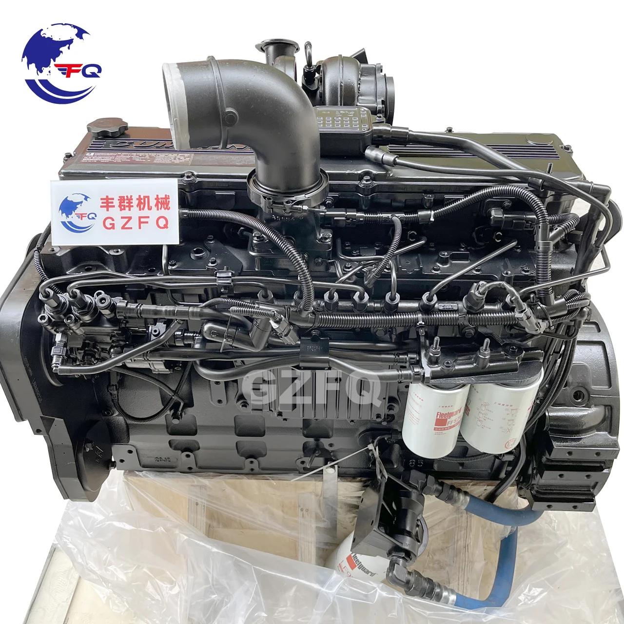 Оригинальный новый полный дизельный двигатель для экскаватора Cummins QSC8.3 в сборе двигателя