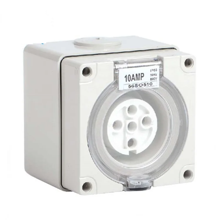 56SO520 3pin 3 pole 1P+N+E Australian standard waterproof wall mounting Industrial switch sockets