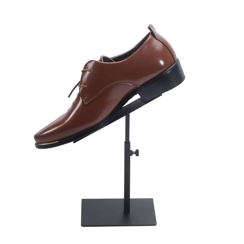 Single Pair Adjustable Stainless Steel Shoe Rack Modern Simple Men Shoe Display Stand Metal Shoe Racks