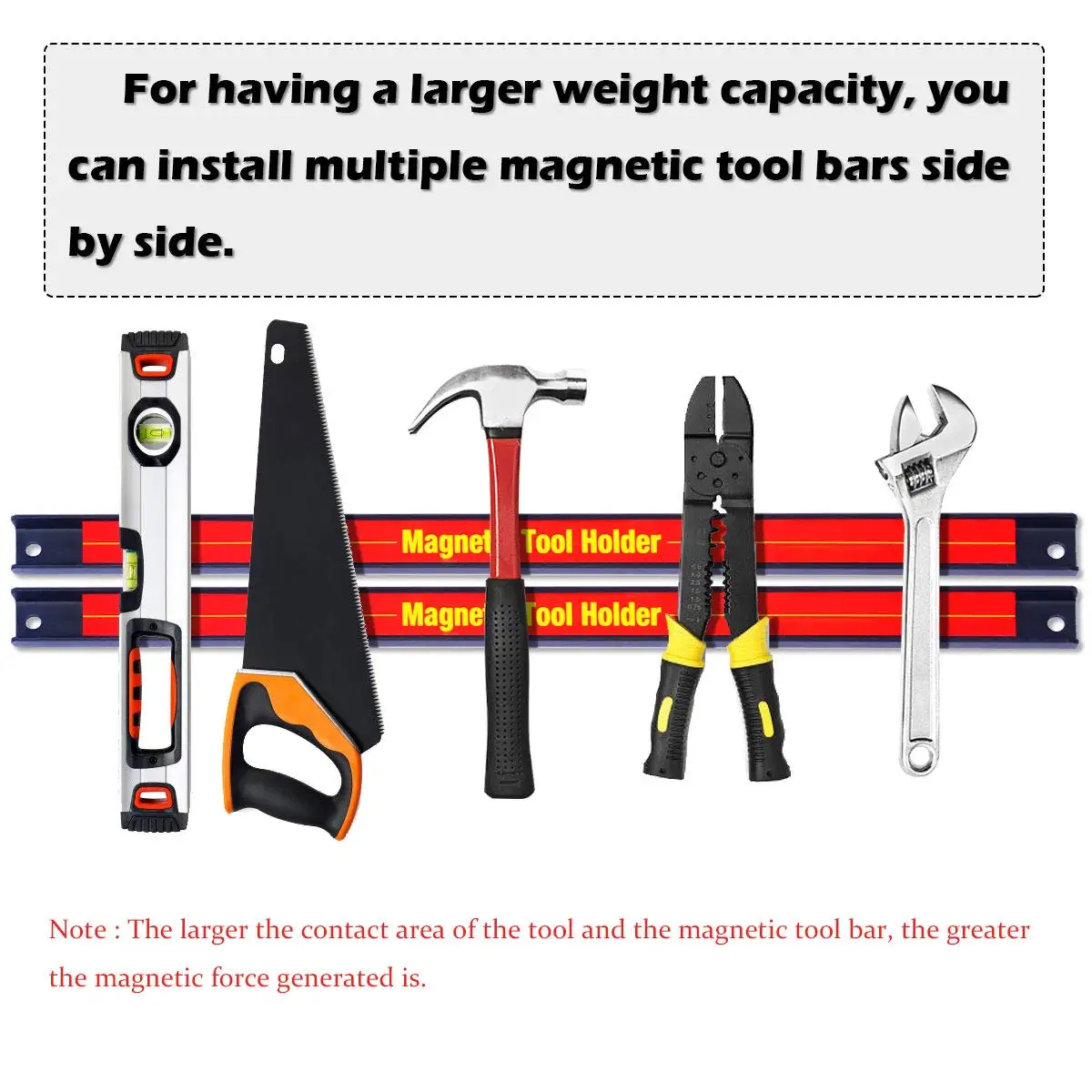 Magnetic Tool Holder Bar Industrial Hooks Heavy Duty Hanging Magnetic Tools Holder