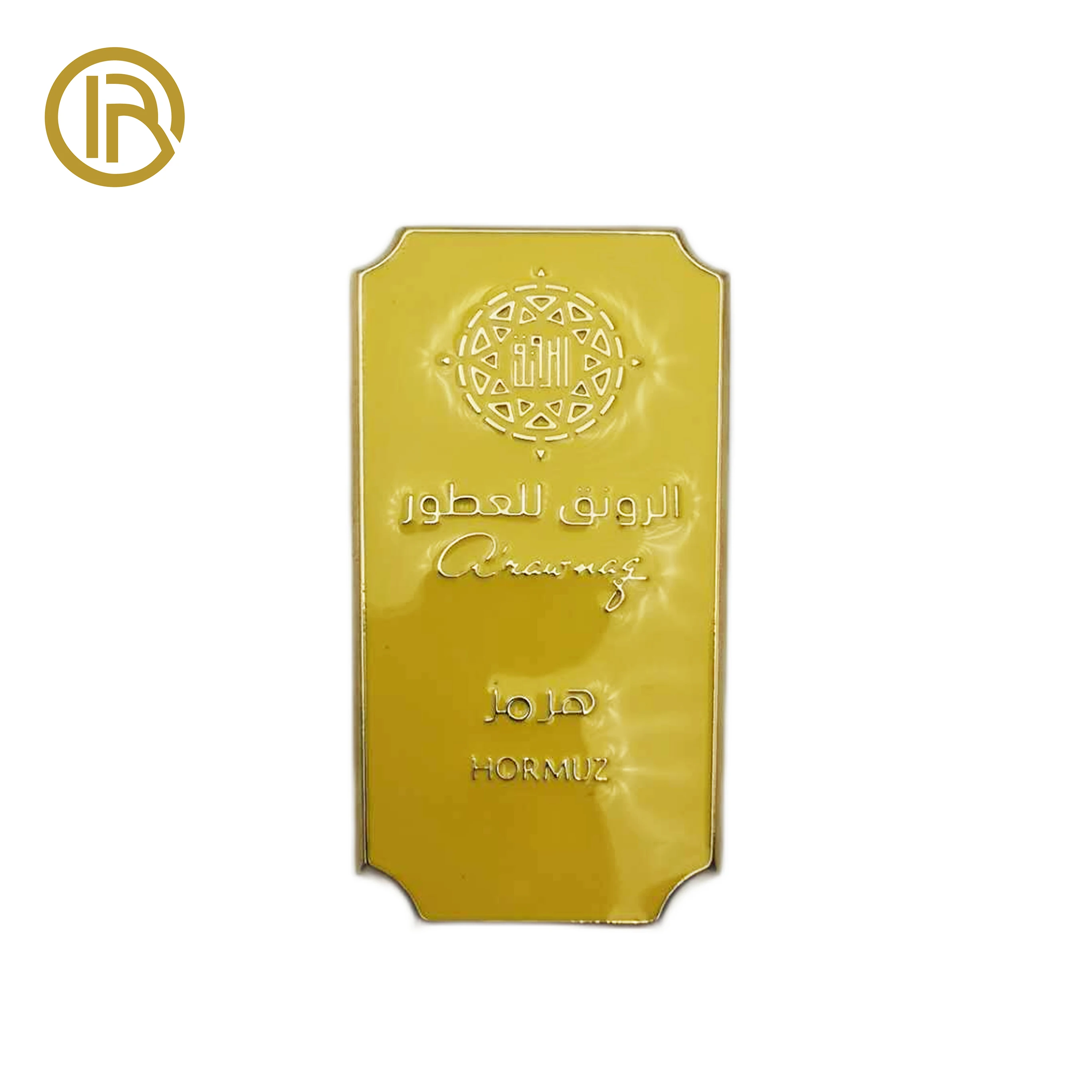 Factory direct sale custom zamac metal brands logo labels 3d embossed zinc alloy metal labels for wine bottle