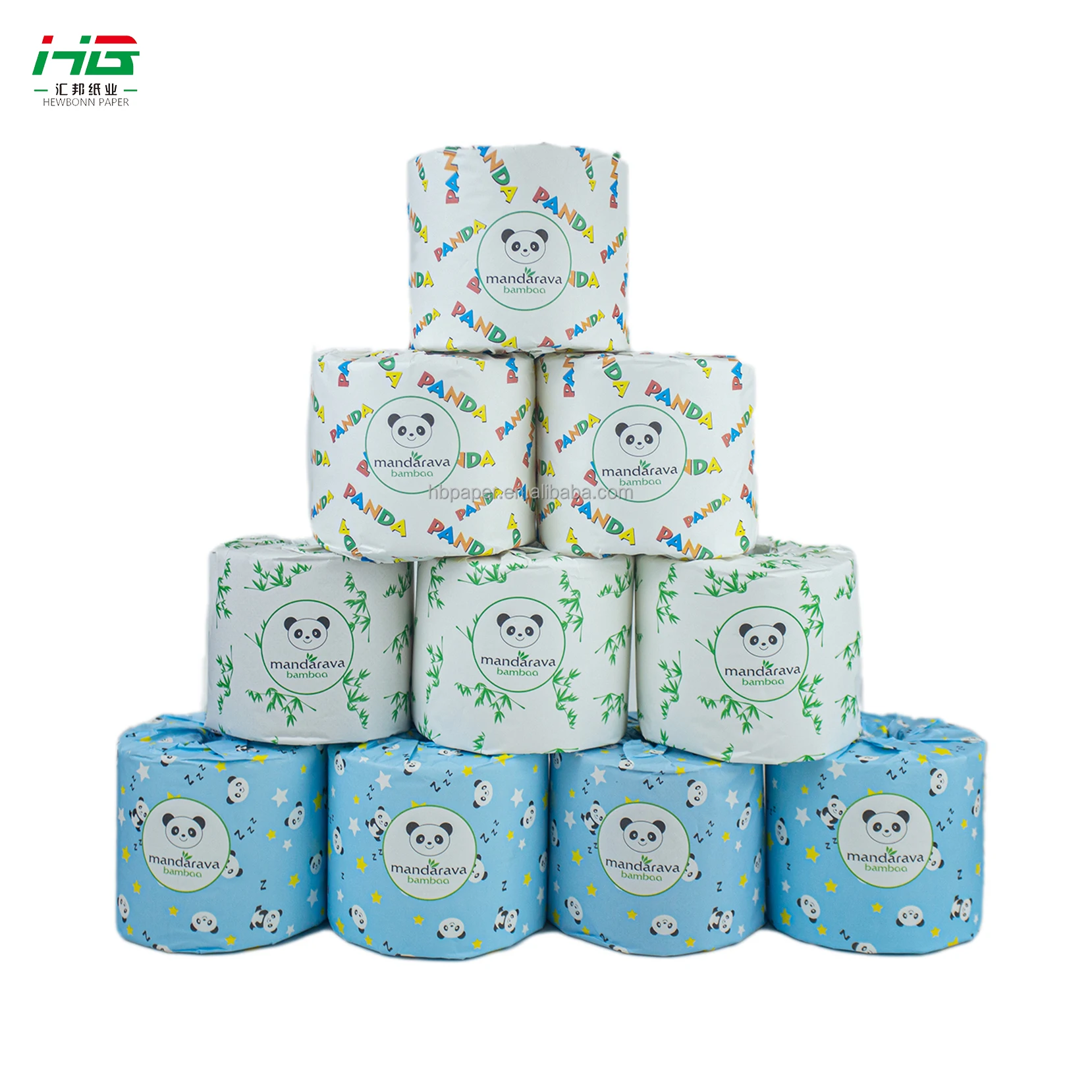 wholesale embossed ultra soft 2 ply bamboo pulp Fragrance free toilet tissue paper rolls