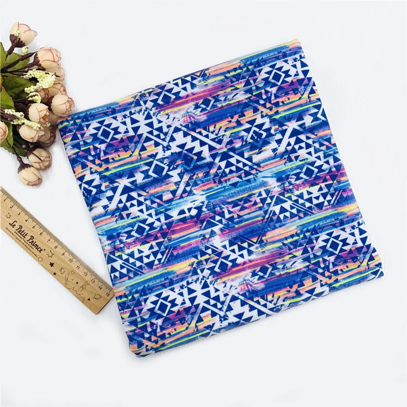 
Eco friendly 4 ways stretch printed swimsuit knit fabric 