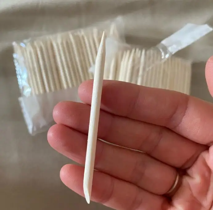 100 Pcs/Bag  Nail Art Design Orange Wood Stick Sticks Cuticle Pusher Remover Manicure Pedicure Care