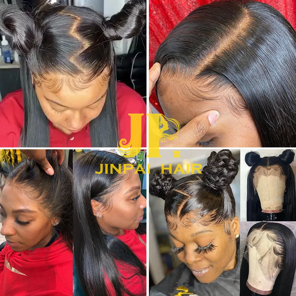 
JP factory Wholesale HD 360 lace frontal human hair wigs,360 lace braid wigs lace front,Brazilian human hair wig for black women 