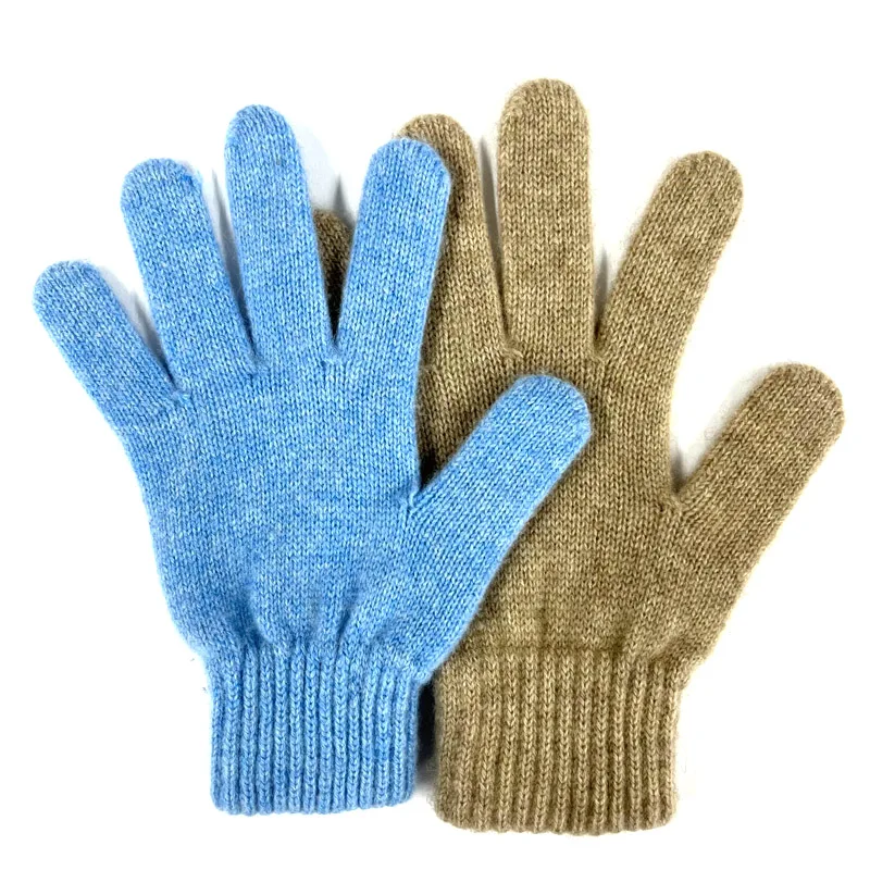 Новое поступление, зимние кашемировые перчатки из чистого 100%, зимние женские модные теплые кашемировые вязаные перчатки