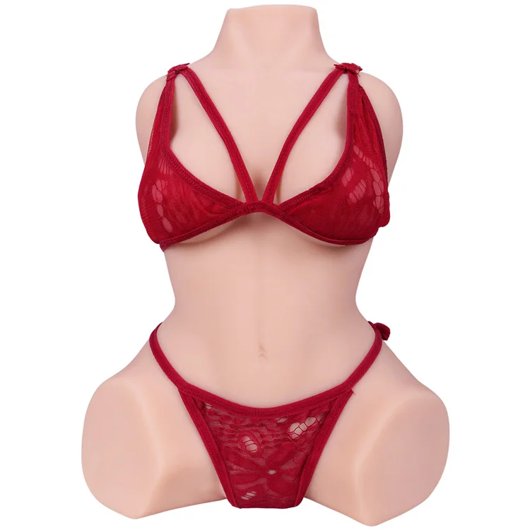 18.74LB Realistic Female Torso Sex Doll TPE Male Masturbator with Big Breasts Vagina & Anal Hand-Free Adult Sex Toys